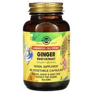 Solgar, Ginger Root Extract, 60 Vegetable Capsules - Supply Center USA