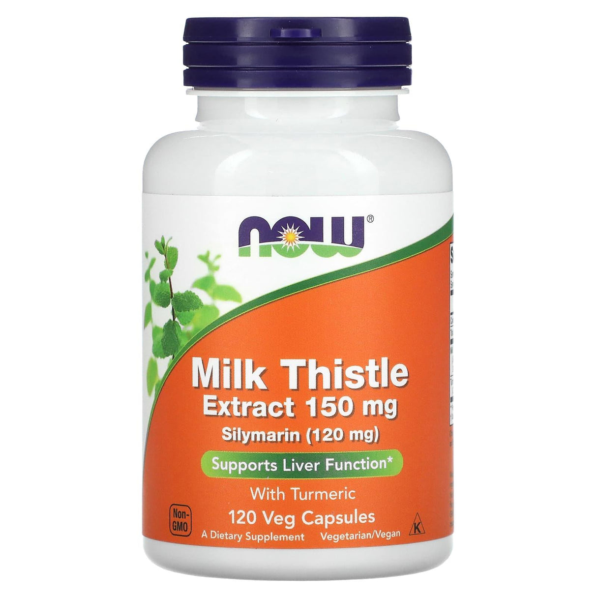 NOW Foods, Milk Thistle Extract with Turmeric, 150 mg, 60 Veg Capsules - Supply Center USA