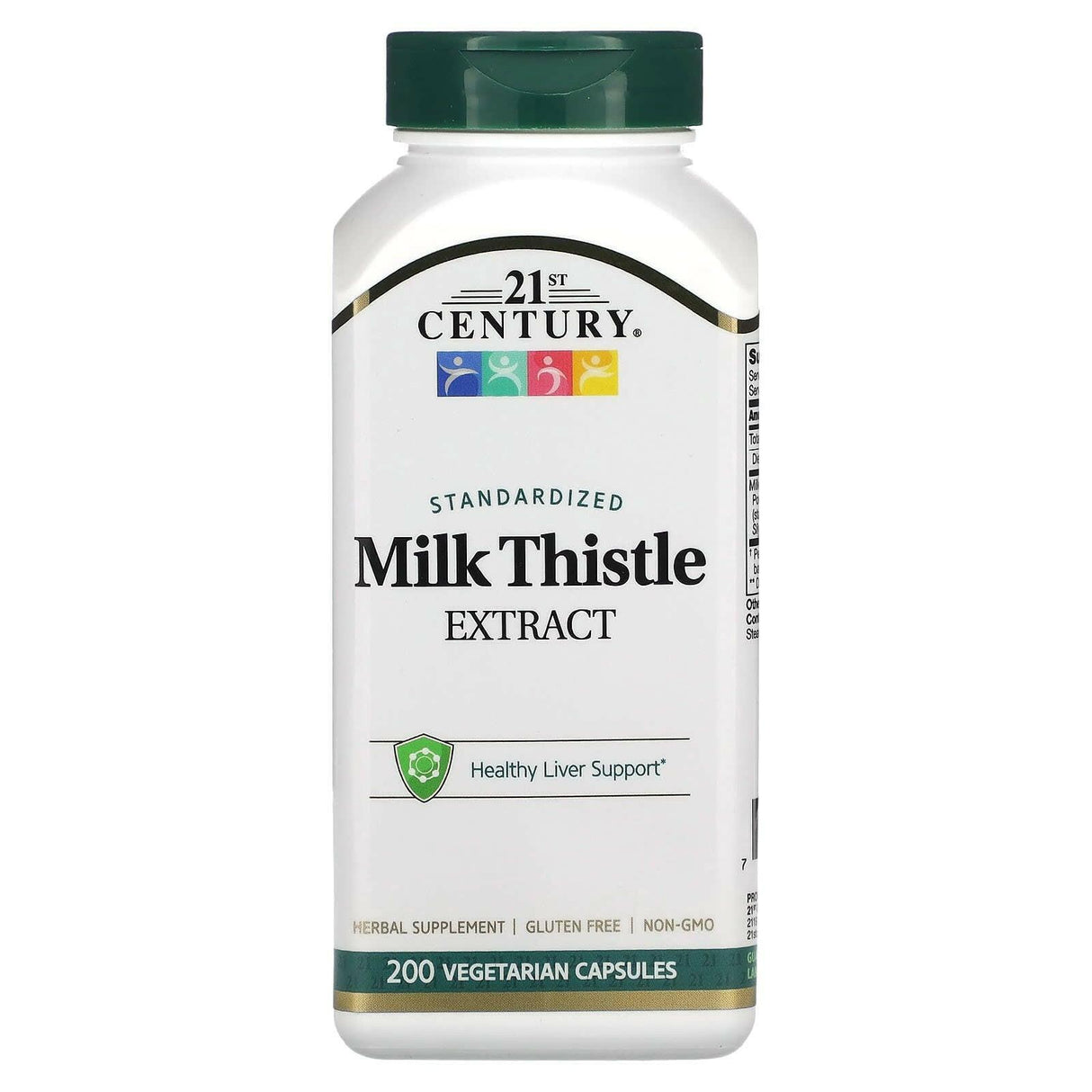 21st Century, Standardized Milk Thistle Extract, 200 Vegetarian Capsules - Supply Center USA