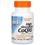 Doctor's Best, High Absorption CoQ10 with BioPerine, 100 mg, 120 Veggie Caps - Supply Center USA