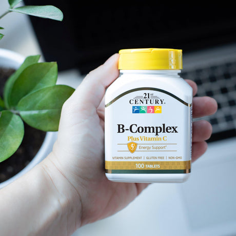 21st Century, B Complex Plus Vitamin C, 100 Tablets - Supply Center USA