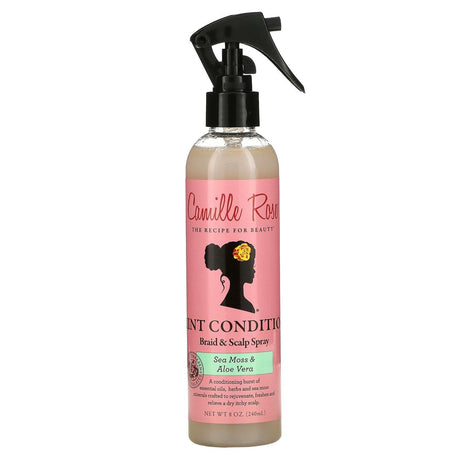 Camille Rose, Mint Condition Braid & Scalp Spray, Sea Moss & Aloe Vera, 8 oz (240 ml) - Supply Center USA