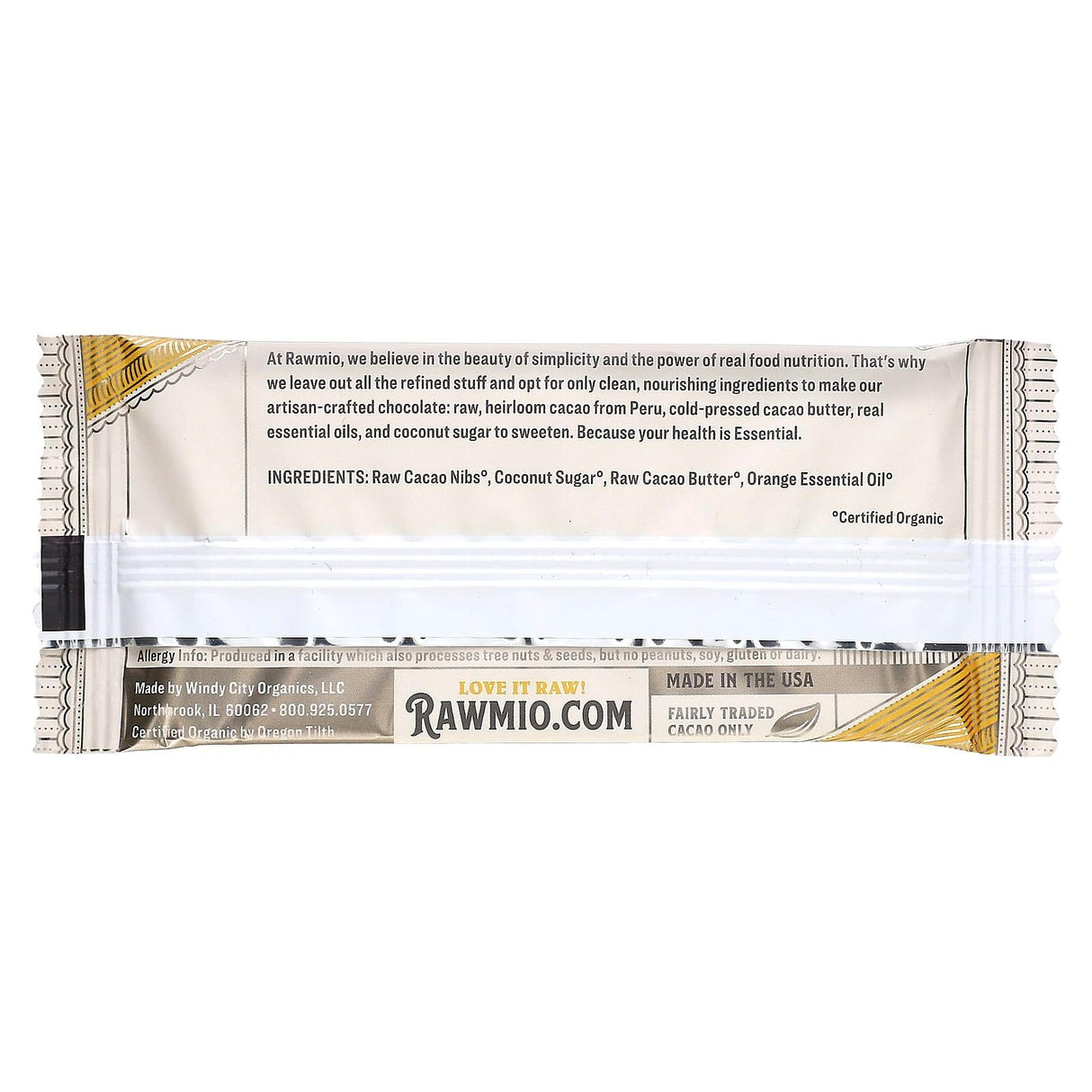 Rawmio, Essential Bar, Organic Raw Chocolate, 70% Cacao, Orange, 1.1 oz (30 g) - Supply Center USA