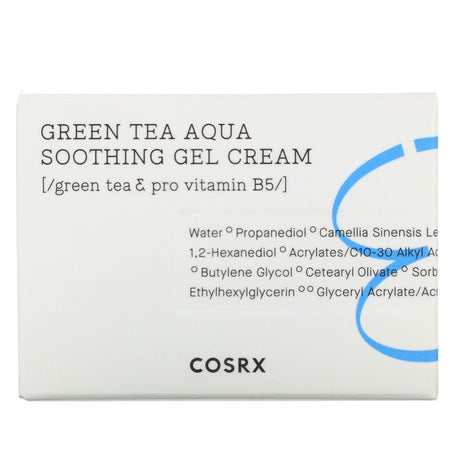 Cosrx, Hydrium, Green Tea Aqua Soothing Gel Cream, 1.69 fl oz (50 ml) - Supply Center USA