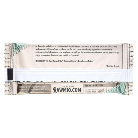 Rawmio, Essential Bar, Organic Raw Chocolate, 70% Cacao, Original, 1.1 oz (30 g) - Supply Center USA