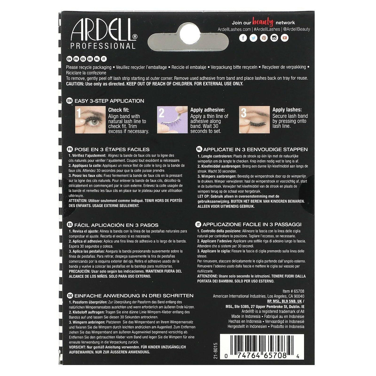 Ardell, Wispies, Demi Wispies, 6 Pairs - Supply Center USA