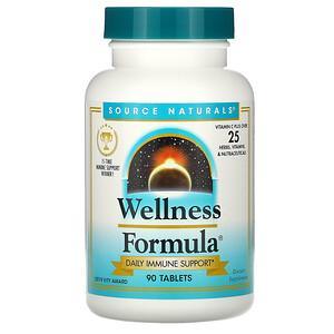 Source Naturals, Wellness Formula, 90 Tablets - HealthCentralUSA