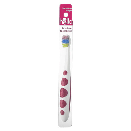 Hello, Kids, BPA Free Toothbrush, Soft Bristles, All Ages, 1 Toothbrush - Supply Center USA