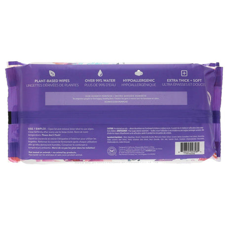 The Honest Company, Plant-Based Wipes, Rose Blossom, 72 Wipes - Supply Center USA