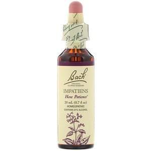 Bach, Original Flower Remedies, Impatiens, 0.7 fl oz (20 ml) - HealthCentralUSA