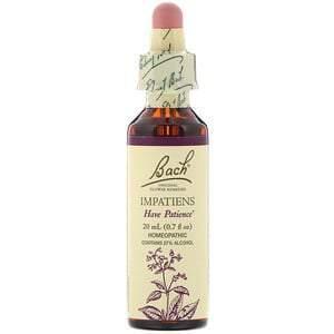 Bach, Original Flower Remedies, Impatiens, 0.7 fl oz (20 ml) - Supply Center USA