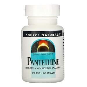 Source Naturals, Pantethine, 300 mg, 30 Tablets - Supply Center USA