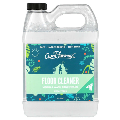 Aunt Fannie's, Floor Cleaner, Vinegar Wash Concentrate, Eucalyptus, 32 oz (946 ml) - Supply Center USA