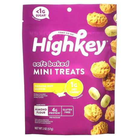 HighKey, Soft Baked Mini Treats, Blueberry Muffin, 2 oz (57 g) - Supply Center USA