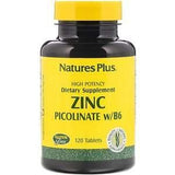 Nature's Plus, Zinc Picolinate w/B-6, 120 Tablets - Supply Center USA