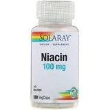 Solaray, Niacin, 100 mg, 100 VegCaps - Supply Center USA