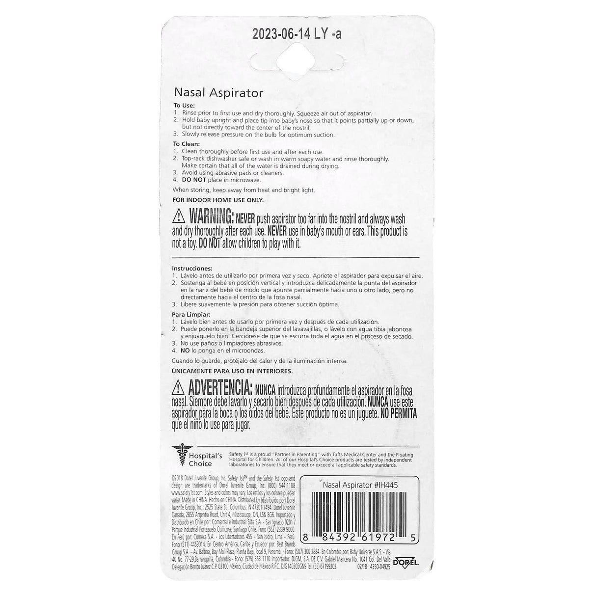 Safety 1st, Nasal Aspirator, 1 Count - Supply Center USA