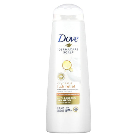 Dove, Dermacare Scalp, Anti-Dandruff Shampoo, Dryness & Itch Relief, 12 fl oz (355 ml) - Supply Center USA