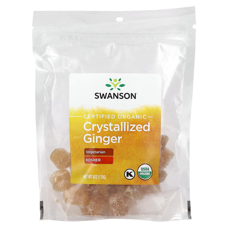 Swanson, Certified Organic Crystallized Ginger, 6 oz (170 g) - Supply Center USA