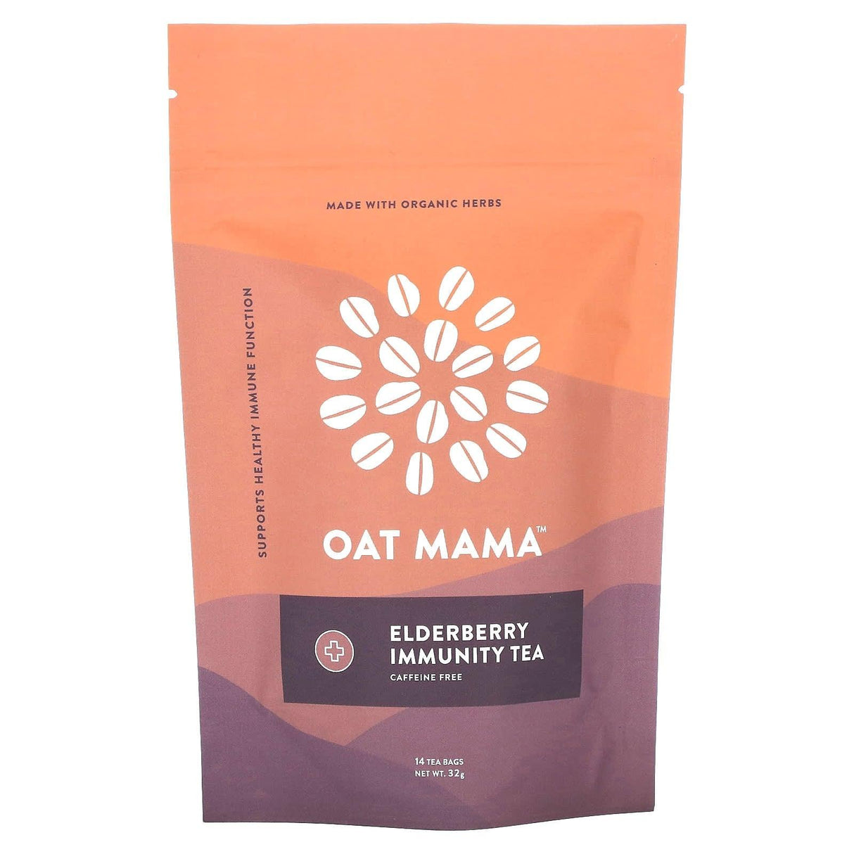 Oat Mama, Elderberry Immunity Tea, Caffeine Free, 14 Tea Bags, 32 g - Supply Center USA