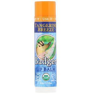 Badger Company, Lip Balm, Tangerine Breeze, .15 oz (4.2 g) - Supply Center USA