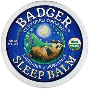 Badger Company, Organic Sleep Balm, Lavender & Bergamot, 2 oz (56 g) - Supply Center USA