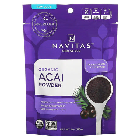 Navitas Organics, Organic Acai Powder, 8 oz (227 g) - Supply Center USA