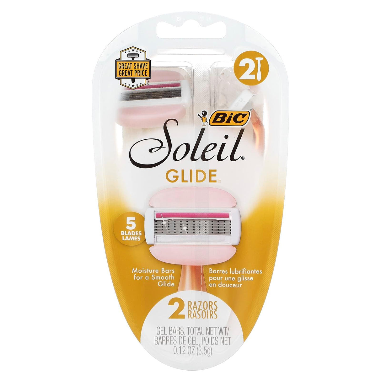 BIC, Soleil Glide, Disposable Razors, 2 Razors - Supply Center USA