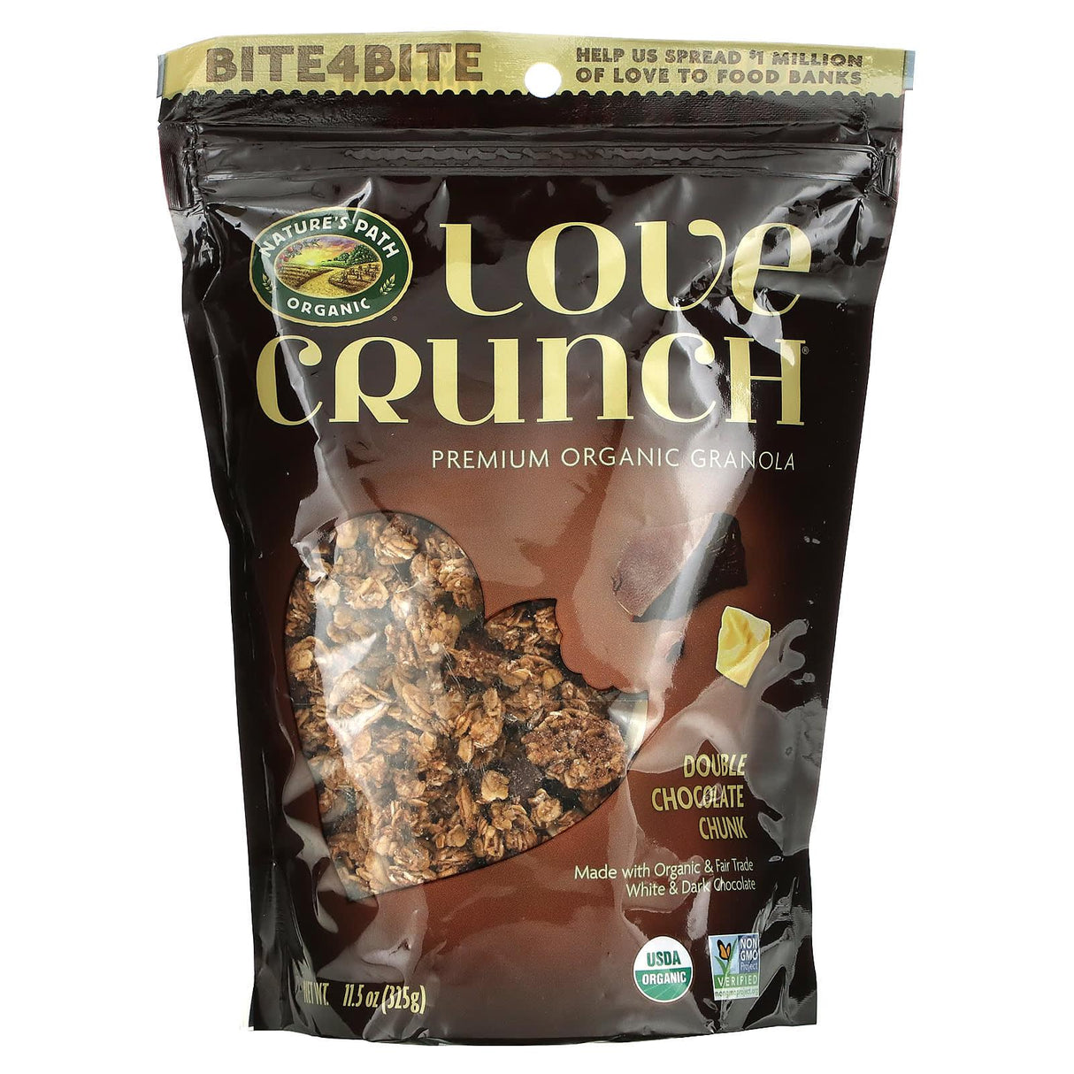 Nature's Path, Love Crunch, Premium Organic Granola, Dark Chocolate & Red Berries, 11.5 oz (325 g) - Supply Center USA