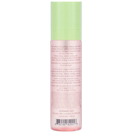 Pixi Beauty, Makeup Fixing Mist, with Rose Water and Green Tea, 2.7 fl oz (80 ml) - Supply Center USA