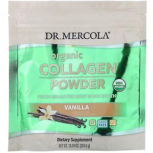 Dr. Mercola, Organic Collagen Powder, Vanilla, 10.74 oz (304.5 - Supply Center USA