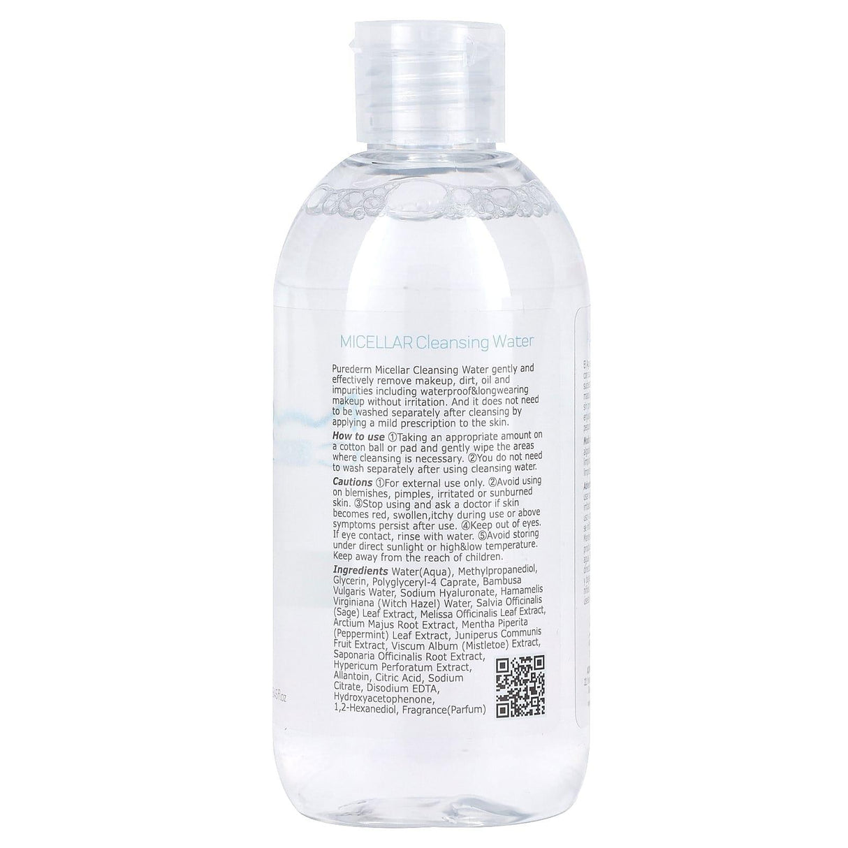 Purederm, Micellar Cleansing Water, 8.45 fl oz (250 ml) - Supply Center USA