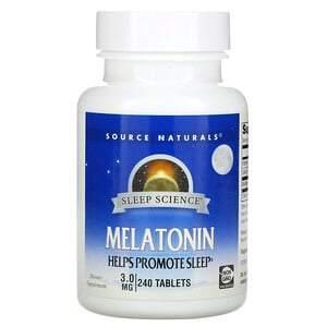 Source Naturals, Melatonin, 3.0 mg, 240 Tablets - Supply Center USA