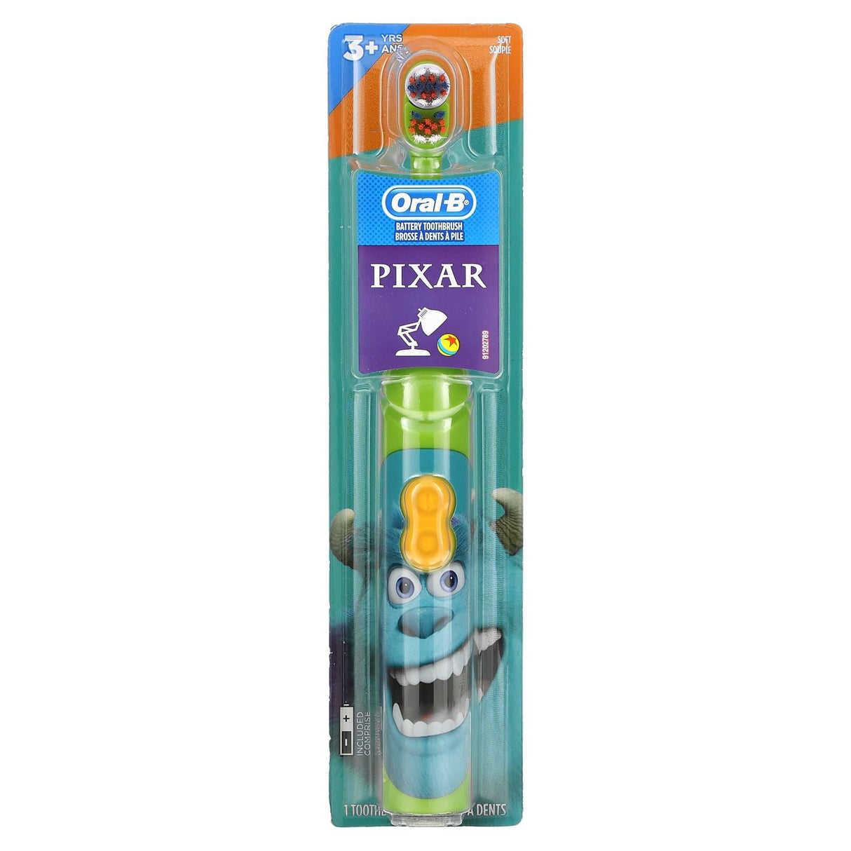 Oral-B, Battery Toothbrush, Soft, 3+ Yrs, Pixar, 1 Toothbrush - Supply Center USA