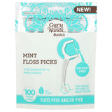 GuruNanda, Basics, Mint Floss Picks, 100 Floss Picks - Supply Center USA