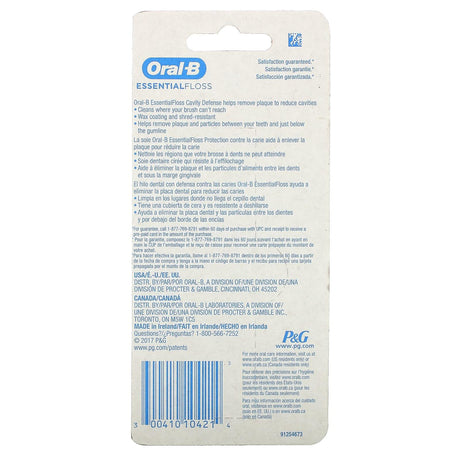 Oral-B, Essential Floss Value Pack, Mint, 2 Pack, 54.6 yd (50 m) Each - Supply Center USA