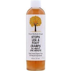 Caleb Treeze Organic Farm, Stops Leg & Foot Cramps, 8 fl oz (237 ml) - Supply Center USA