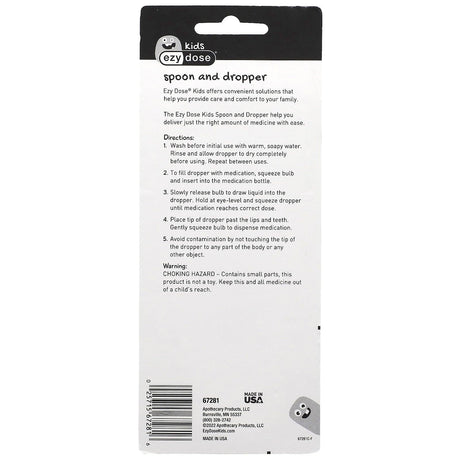 Ezy Dose, Kids, Spoon and Dropper, 2 Pieces - Supply Center USA