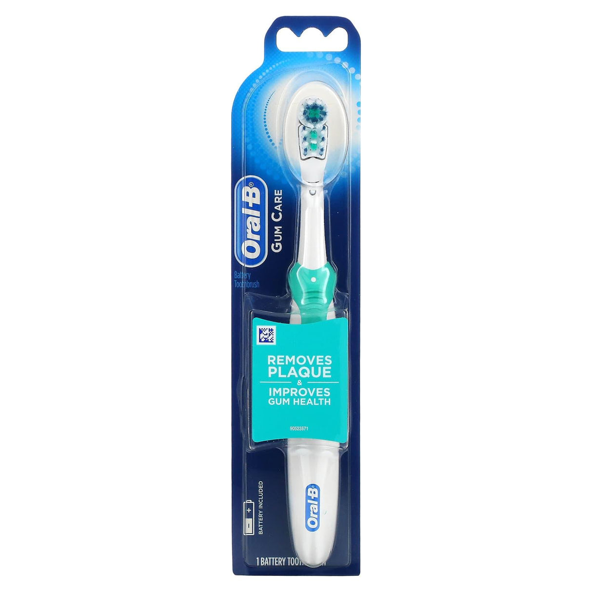 Oral-B, Gum Care, Battery Power Toothbrush, Soft Bristles, 1 Toothbrush - Supply Center USA