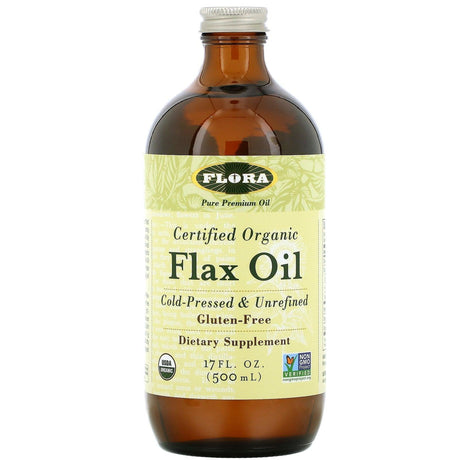 Flora, Certified Organic Flax Oil, 32 fl oz (946 ml) - Supply Center USA