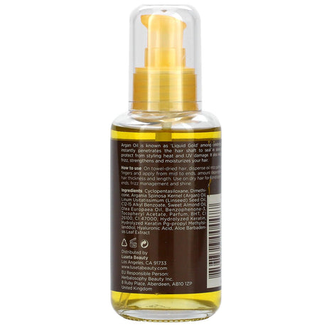 Luseta Beauty, Argan Oil, Hair Repair Serum, 3.38 fl oz (100 ml) - Supply Center USA