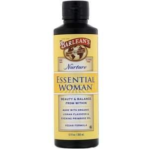 Barlean's, Essential Woman, Nurture, 12 fl oz (355 ml) - Supply Center USA