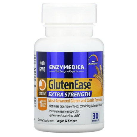 Enzymedica, GlutenEase, Extra Strength, 60 Capsules - Supply Center USA