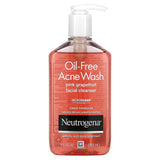 Neutrogena, Oil-Free Acne Wash, Pink Grapefruit Facial Cleanser, 9.1 fl oz (269 ml) - Supply Center USA