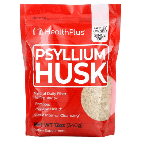 Health Plus Inc., Psyllium Husk, 12 oz (340 g) - Supply Center USA