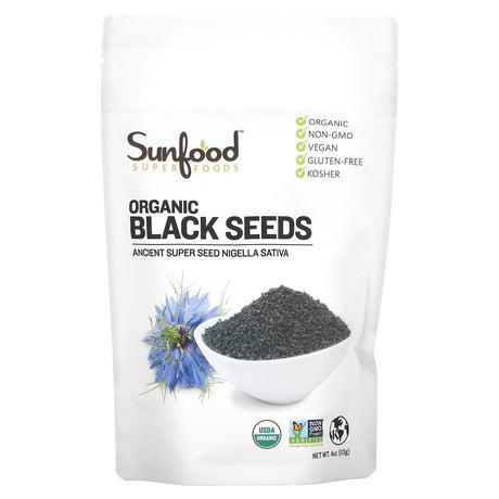 Sunfood, Organic Black Seeds, 4 oz (113 g) - Supply Center USA