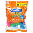 DenTek, Kids Fun Flossers, Wild Fruit, 90 Floss Picks - Supply Center USA