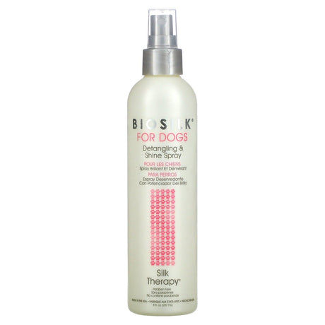 Biosilk, Silk Therapy, Detangling & Shine Spray for Dogs, 8 fl oz (237 ml) - Supply Center USA