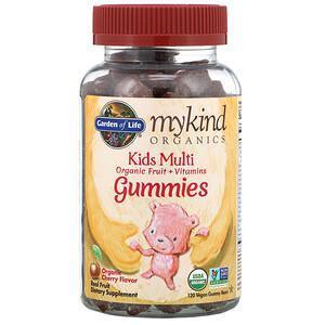 Garden of Life, MyKind Organics, Kids Multi, Organic Cherry Flavor, 120 Vegan Gummy Bears - Supply Center USA