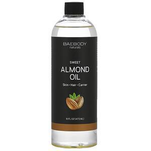 Baebody, Sweet Almond Oil, 16 fl oz (473 ml) - Supply Center USA